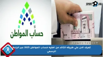 تعرف الآن على طريقة التأكد من أهلية حساب المواطن 2025 عبر الرابط الرسمي